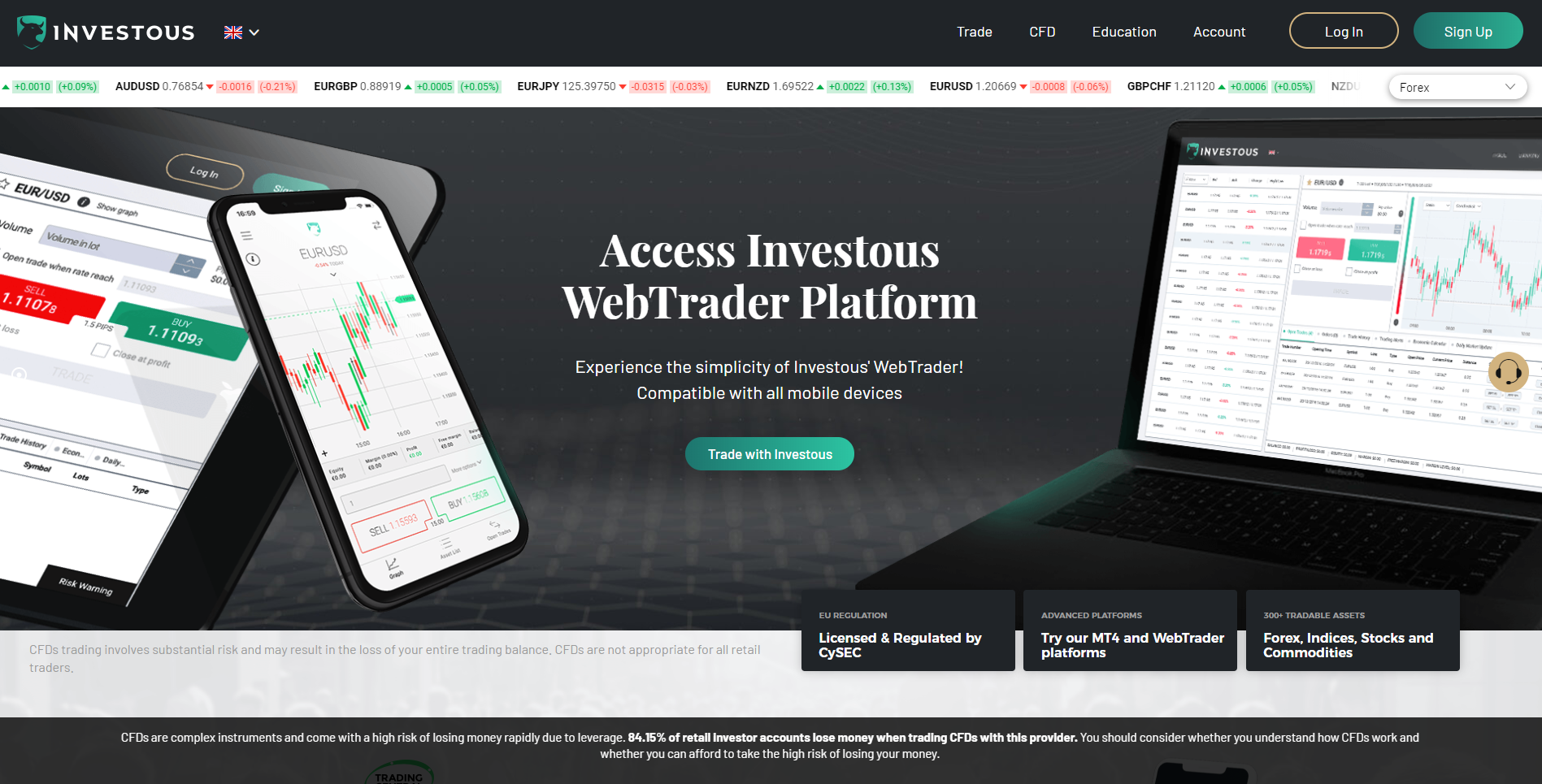 Official Investous website